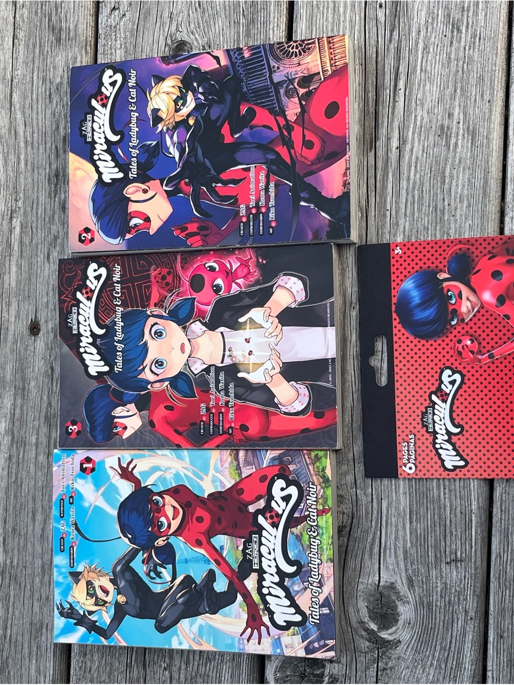 miraculous ladybugs manga and stickers